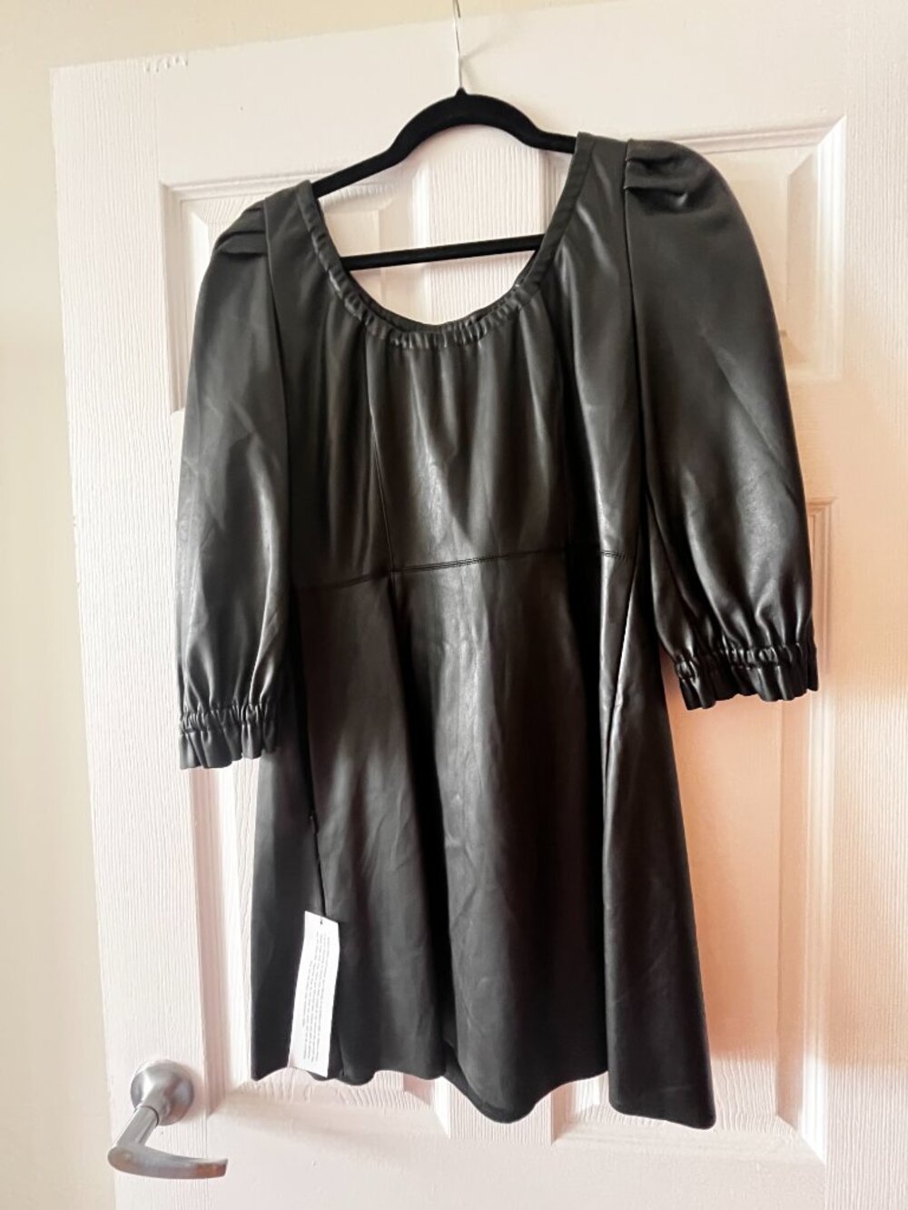 Topshop 'Leather' Dress